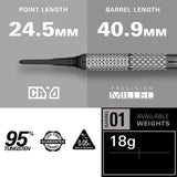 Target Stephen Bunting G5 Void 95% Tungsten Soft Tip Darts - view 4