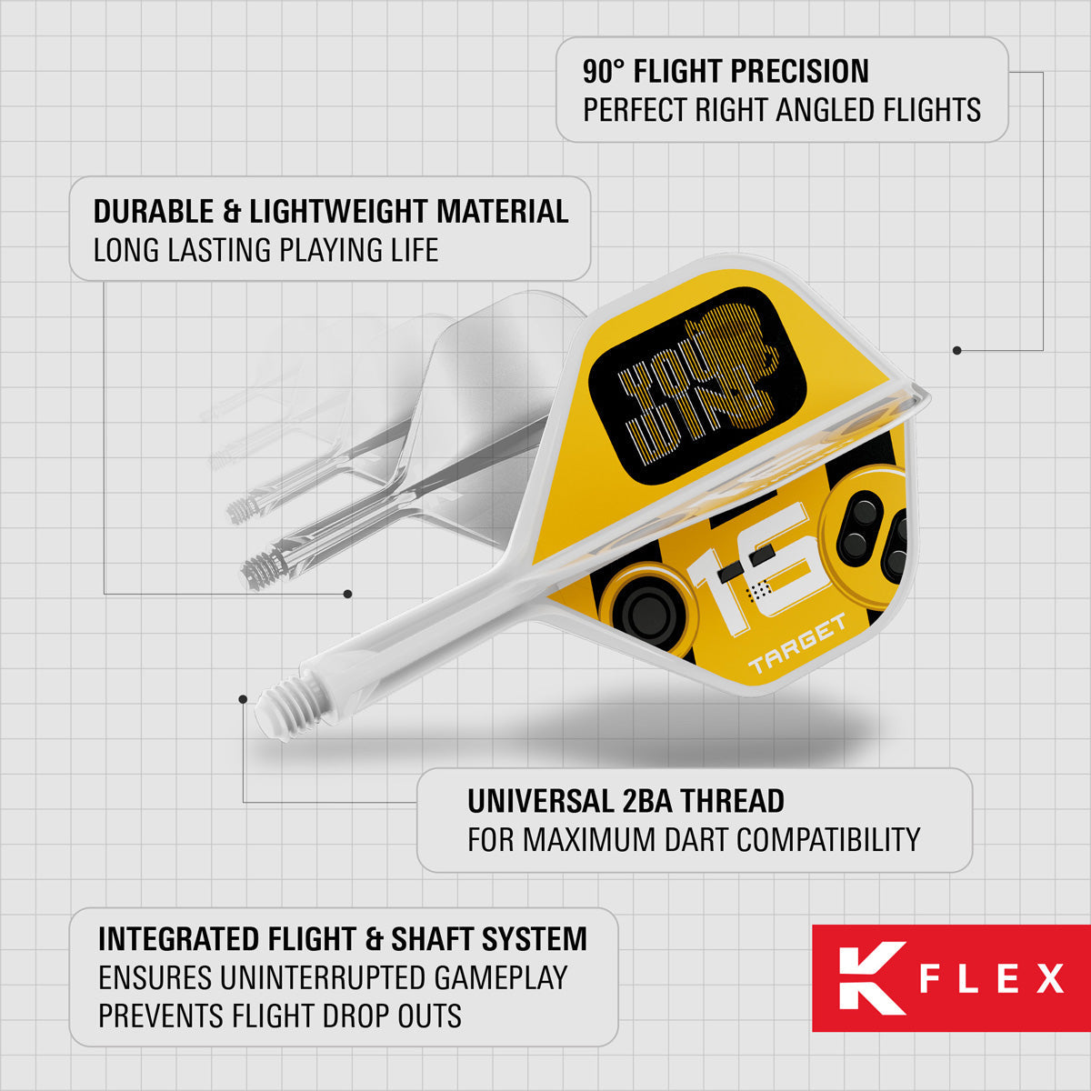Target K-Flex You Win No2 Integrated Flights & Shafts - view 9