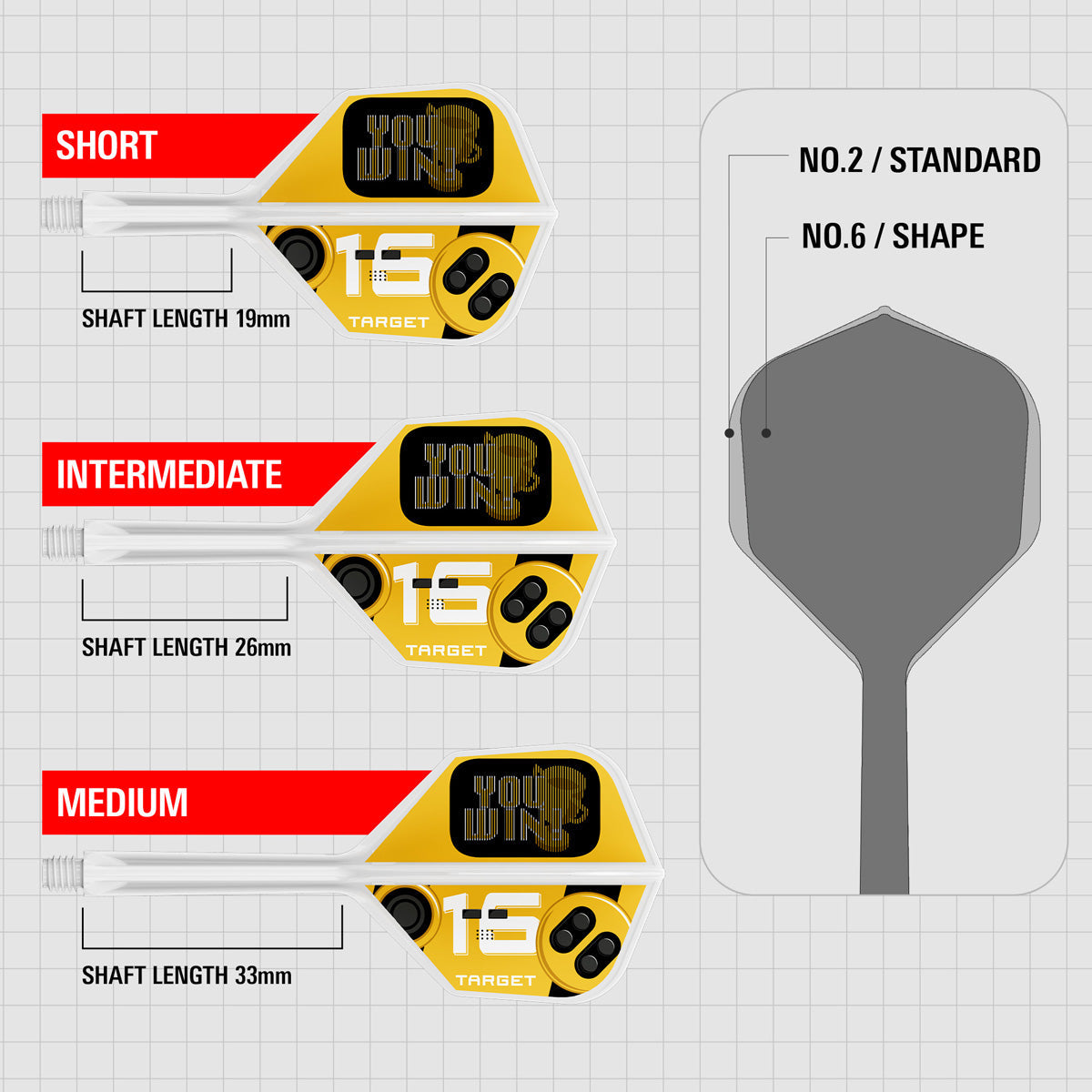 Target K-Flex You Win No6 Integrated Flights & Shafts - view 6