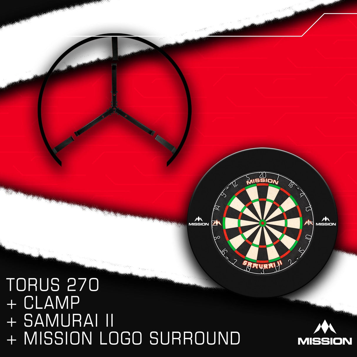 Mission Torus 270 & Torus Clamp & Samurai II & Mission Logo Surround - view 2