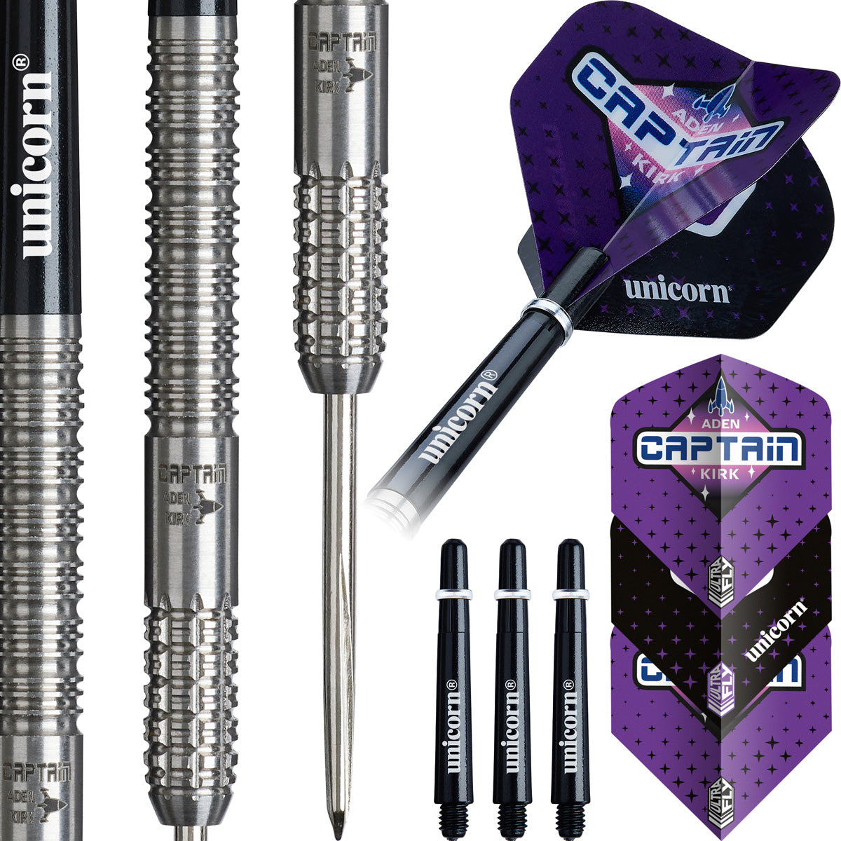 Unicorn Aden Kirk 90% Tungsten Steel Tip Darts - view 3