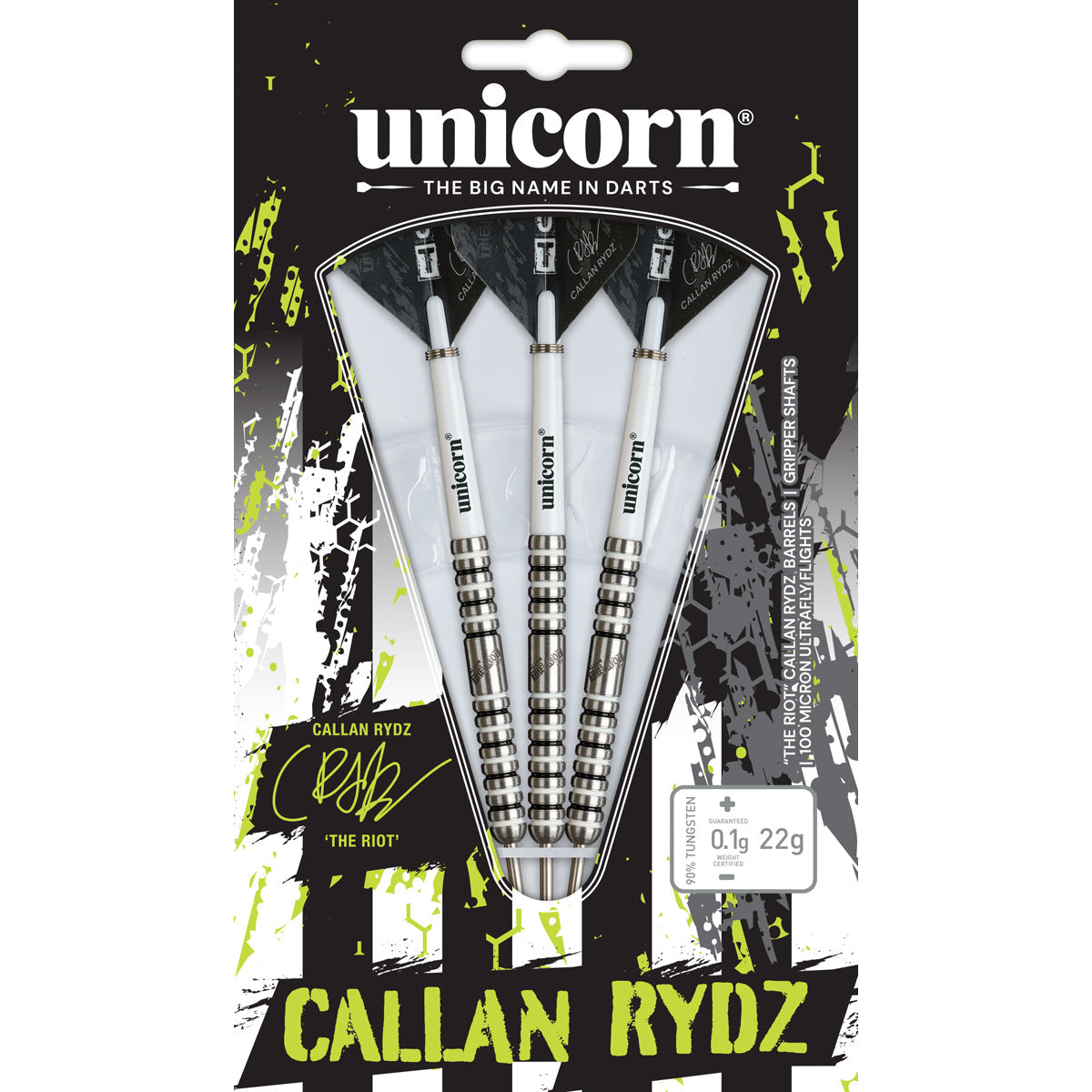 Unicorn Callan Rydz The Riot Phase 2 90% Tungsten Steel Tip Darts - view 5