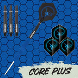 Unicorn Core Plus Rubber Coated Brass Steel Tip Darts - view 2
