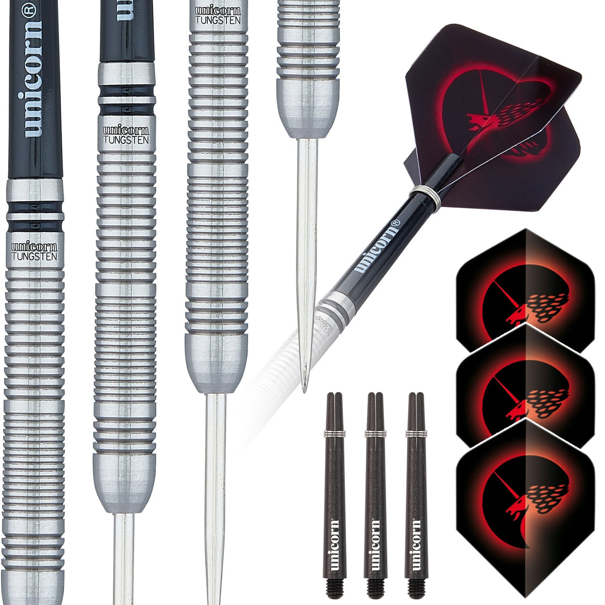 Core Tungsten Style 2  Steel Tip Darts by Unicorn - view 5