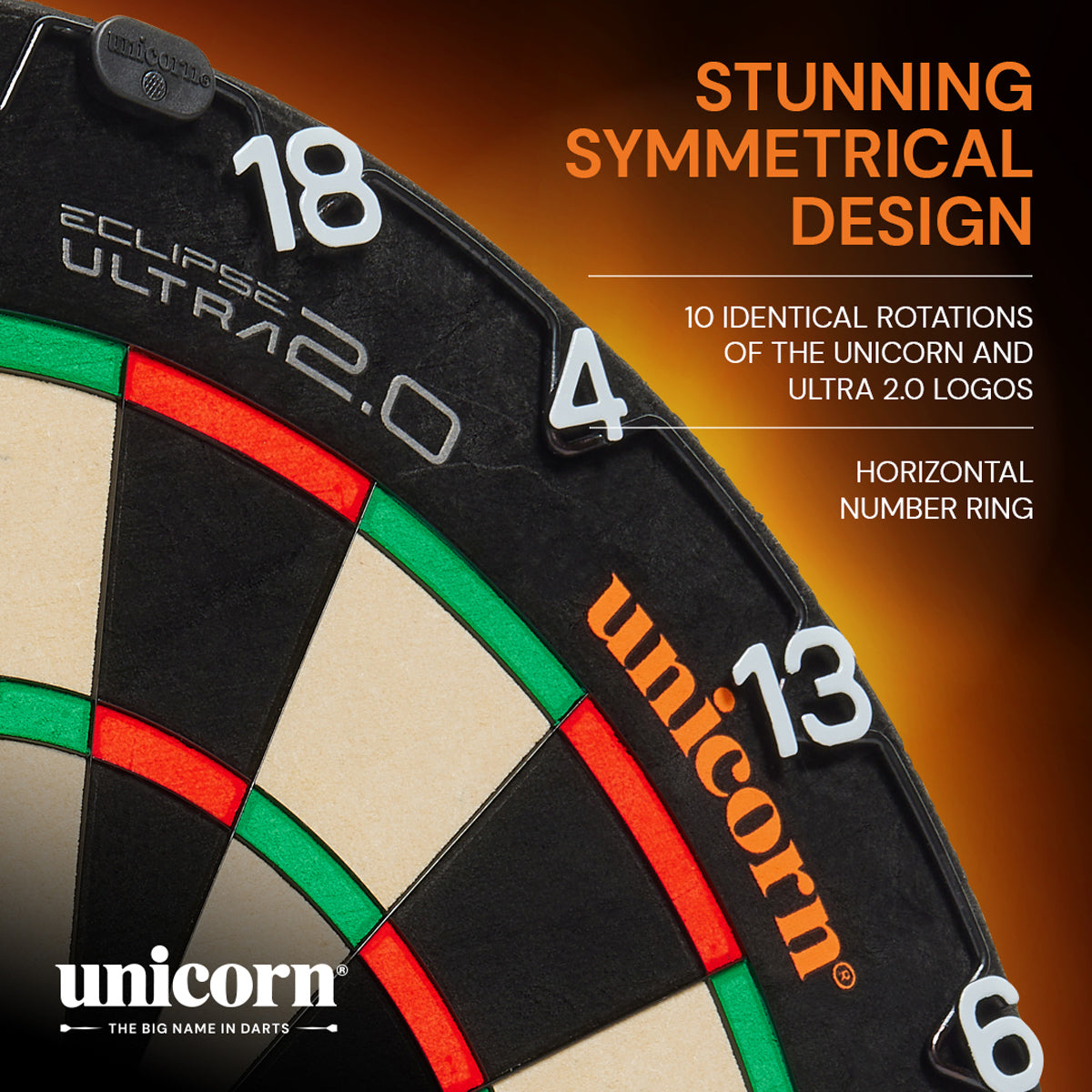 Eclipse Ultra 2.0 Dartboard by Unicorn - view 3