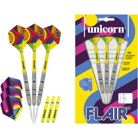 Flair 2 80% Tungsten Steel Tip Darts by Unicorn - view 4