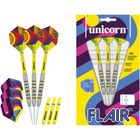 Flair 4 80% Tungsten Steel Tip Darts by Unicorn - view 4