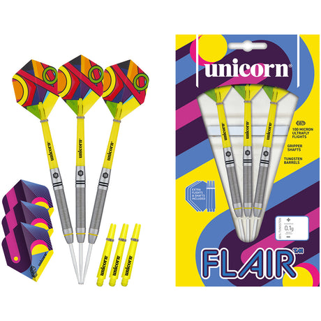 Flair 5 80% Tungsten Steel Tip Darts by Unicorn - view 4