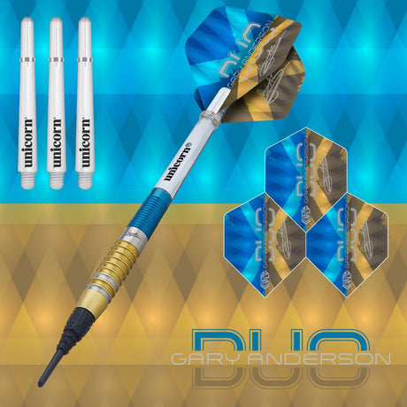 Gary Anderson Duo 90% Tungsten Soft Tip Darts by Unicorn - view 2