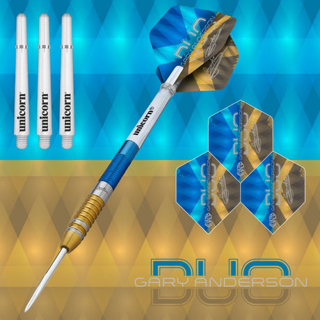 Gary Anderson Duo 90% Tungsten Steel Tip Darts by Unicorn - view 2