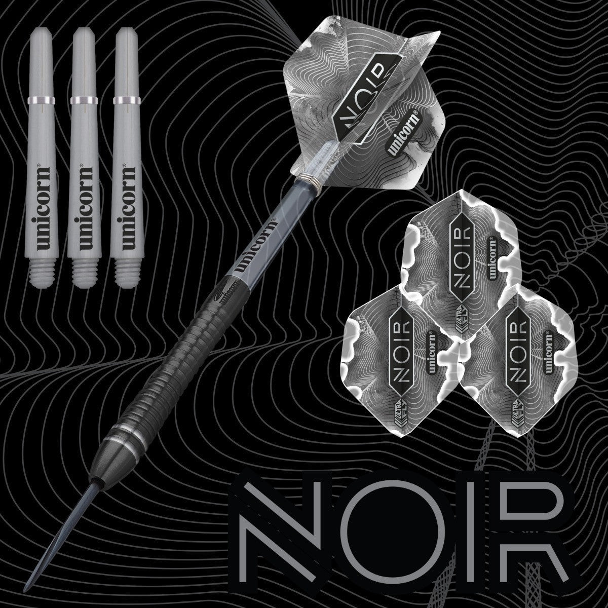 Gary Anderson Noir Phase 6 90% Tungsten Steel Tip Darts by Unicorn - view 2
