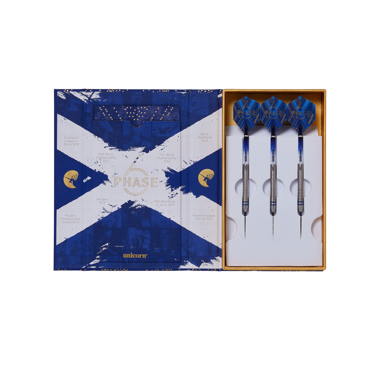 Gary Anderson Phase 6 World Champion 90% Tungsten Steel Tip Darts by Unicorn - view 5