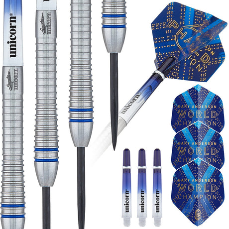 Gary Anderson Phase 6 World Champion 90% Tungsten Steel Tip Darts by Unicorn - view 4
