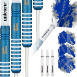 Gary Anderson Silver Star Blue 80% Tungsten Steel Tip Darts by Unicorn - view 4