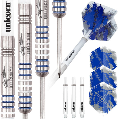 Gary Anderson Silver Star Style 1 80% Tungsten Steel Tip Darts by Unicorn - view 3