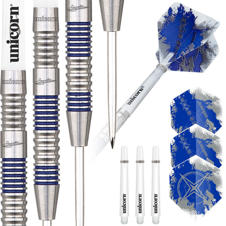 Gary Anderson Silver Star Style 2 80% Tungsten Steel Tip Darts by Unicorn - view 3