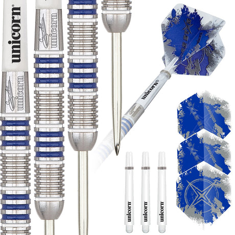 Gary Anderson Silver Star Style 4 80% Tungsten Steel Tip Darts by Unicorn - view 3