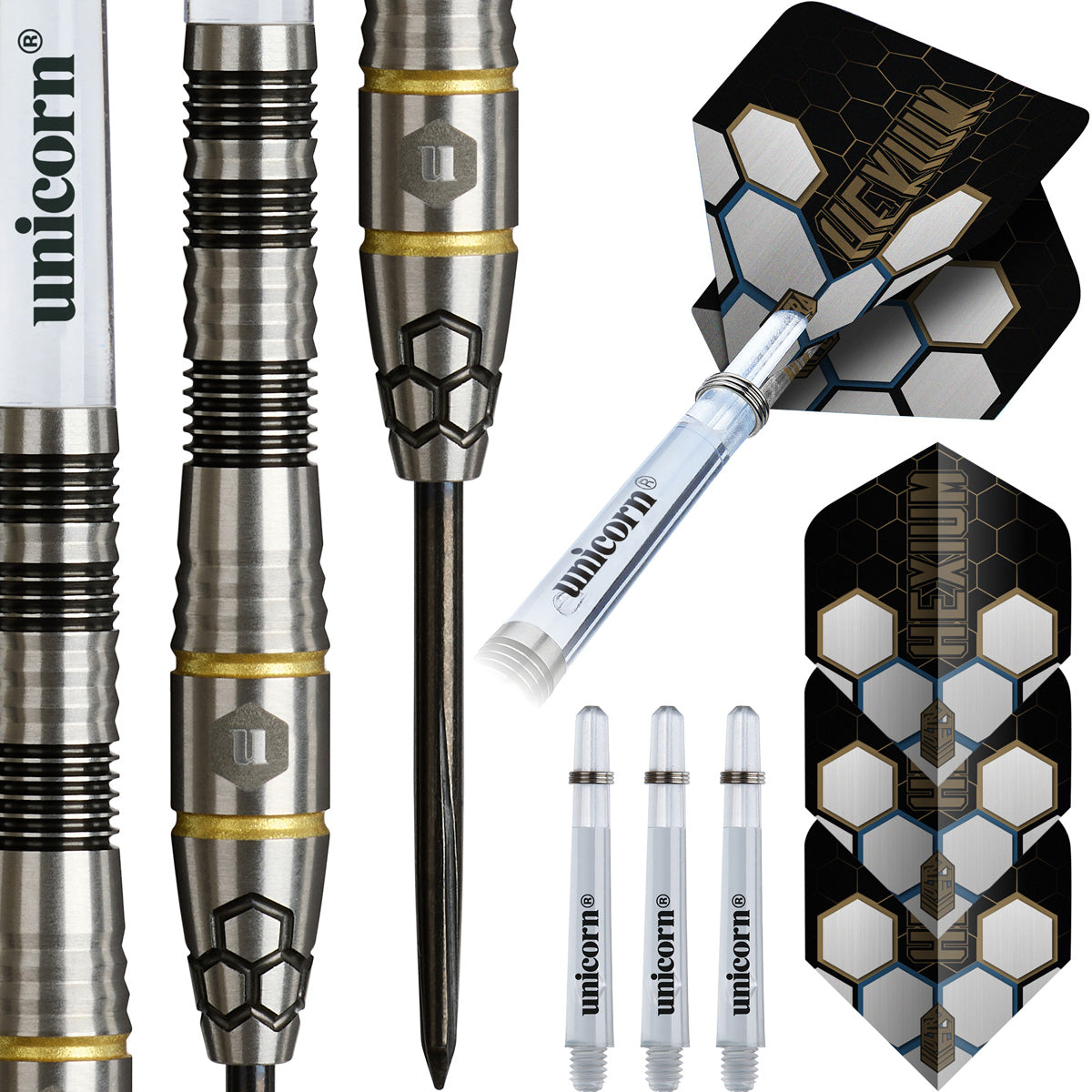 Unicorn Hexium 1 90% Tungsten Steel Tip Darts - view 3