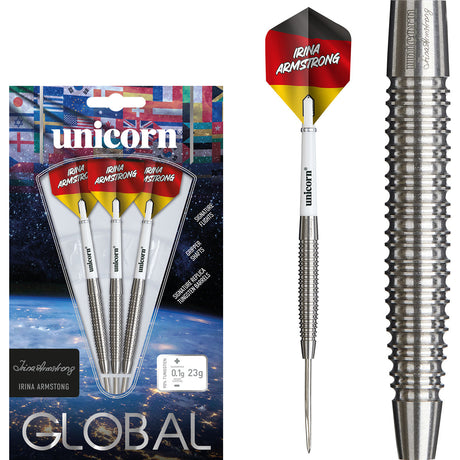 Unicorn Irina Armstrong 90% Tungsten Steel Tip Darts