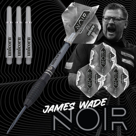 James Wade Noir 90% Tungsten Steel Tip Darts by Unicorn - view 2