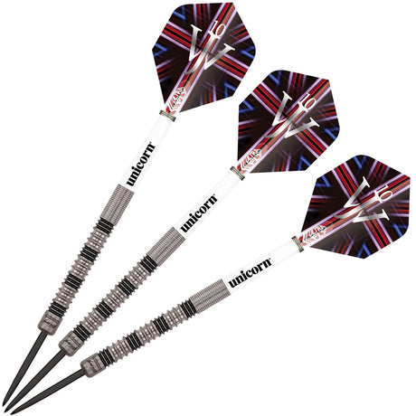 James Wade Premier 90% Tungsten Steel Tip Darts by Unicorn - view 2