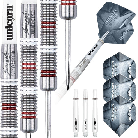 James Wade Silver Star 80% Tungsten Steel Tip Darts by Unicorn - view 4