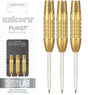 John Lowe Phase 2 Gold Shark Grip Purist 90% Tungsten Steel Tip Darts by Unicorn