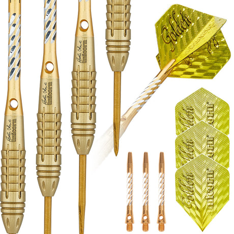 John Lowe Phase 3 World Champion 90% Tungsten Steel Tip Darts by Unicorn - view 3