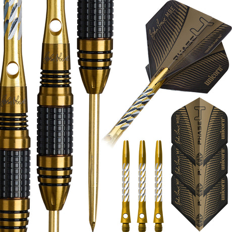 Unicorn John Lowe Phase 4 World Champion 90% Tungsten Steel Tip Darts - view 3