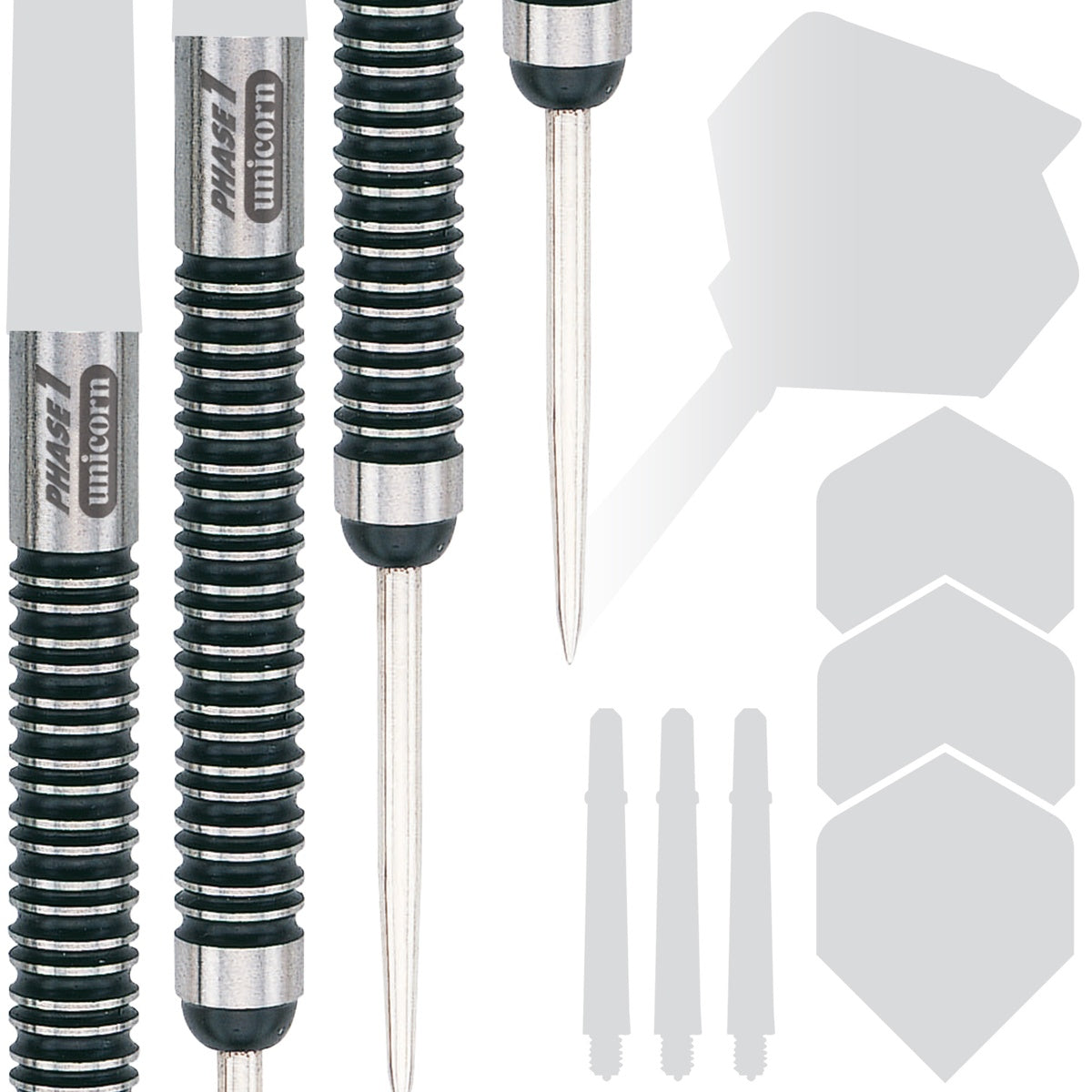 Unicorn Purist Phase 1 Natural 90% Tungsten Steel Tip Darts - view 4