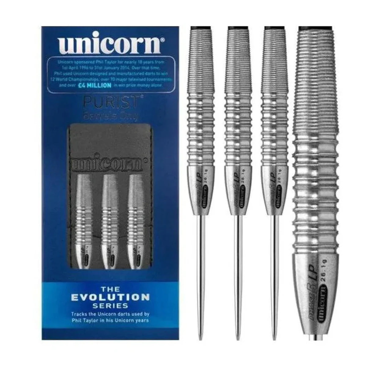 Unicorn Purist Phase 5 LP Natural 95% Tungsten Steel Tip Darts