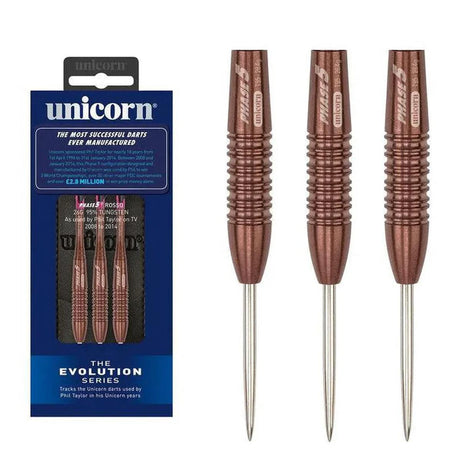 Unicorn Purist Phase 5 Rosso 95% Tungsten Steel Tip Darts