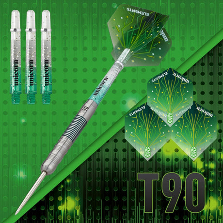 Unicorn T90 Type 1 Core XL Green 90% Tungsten Steel Tip Darts - view 4