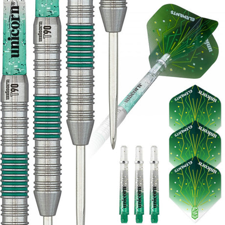 Unicorn T90 Type 2 Core XL Green 90% Tungsten Steel Tip Darts - view 3