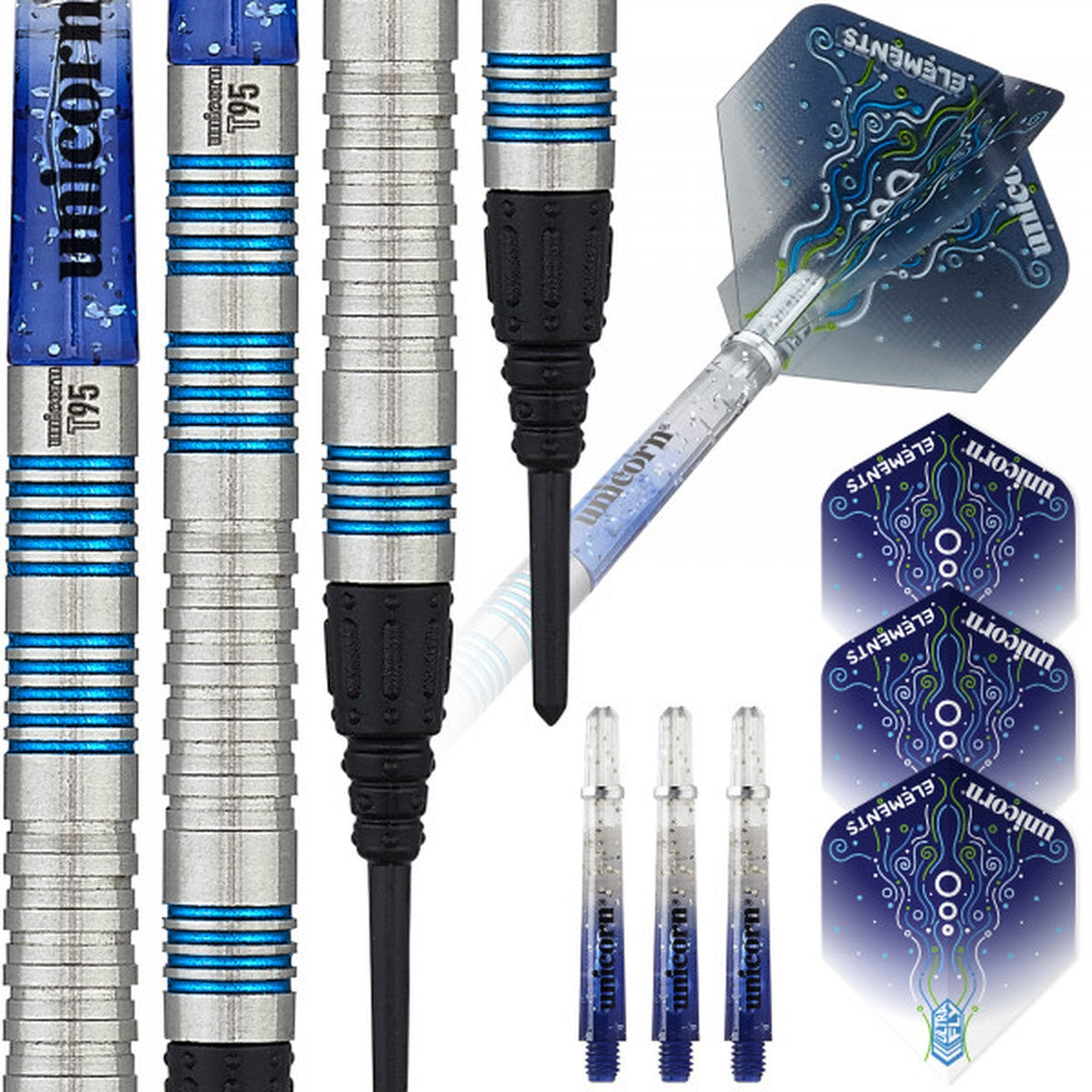 Unicorn T95 Core XL Blue 95% Tungsten Soft Tip Darts - view 4