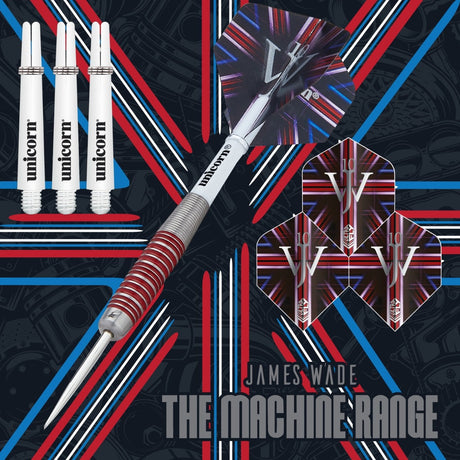 The Machine James Wade 90% Tungsten Steel Tip Darts by Unicorn - view 2