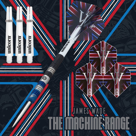The Machine James Wade Two-Tone 90% Tungsten Steel Tip Darts by Unicorn - view 2