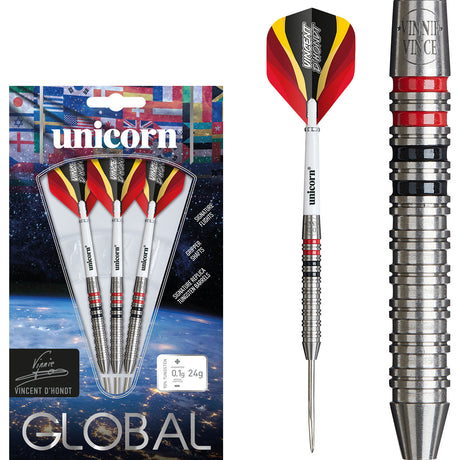 Unicorn Vincent D'Hondt 90% Tungsten Steel Tip Darts