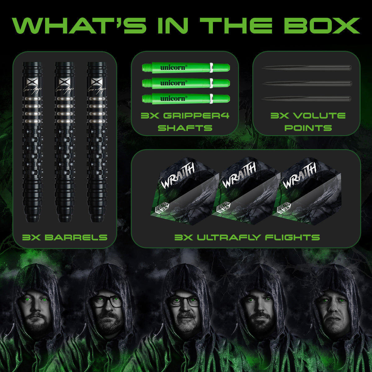 Unicorn Wraith Cameron Menzies 90% Tungsten Steel Tip Darts - view 3