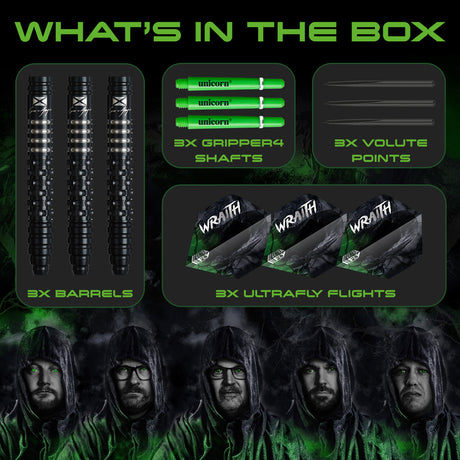 Unicorn Wraith Cameron Menzies 90% Tungsten Steel Tip Darts - view 3