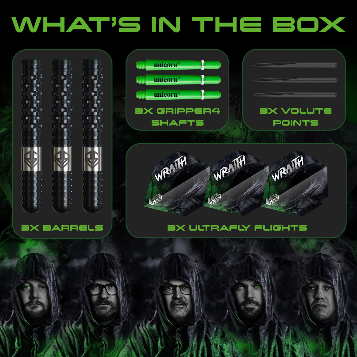 Unicorn Wraith Ross Smith 90% Tungsten Steel Tip Darts - view 3