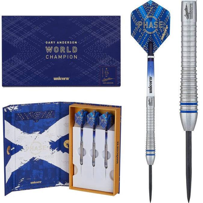 Unicorn Gary Anderson Darts - Steel Tip - World Champion - Phase 6 - The Darts Shop