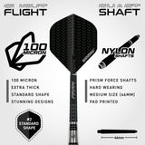 Winmau Blackout 90% Tungsten Steel Tip Darts - Bomb Barrel - view 3