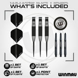 Winmau Blackout 90% Tungsten Steel Tip Darts - Bomb Barrel - view 2