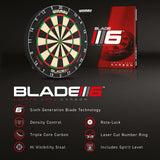 Blade 6 Carbon Triple Core Dartboard by Winmau - view 3