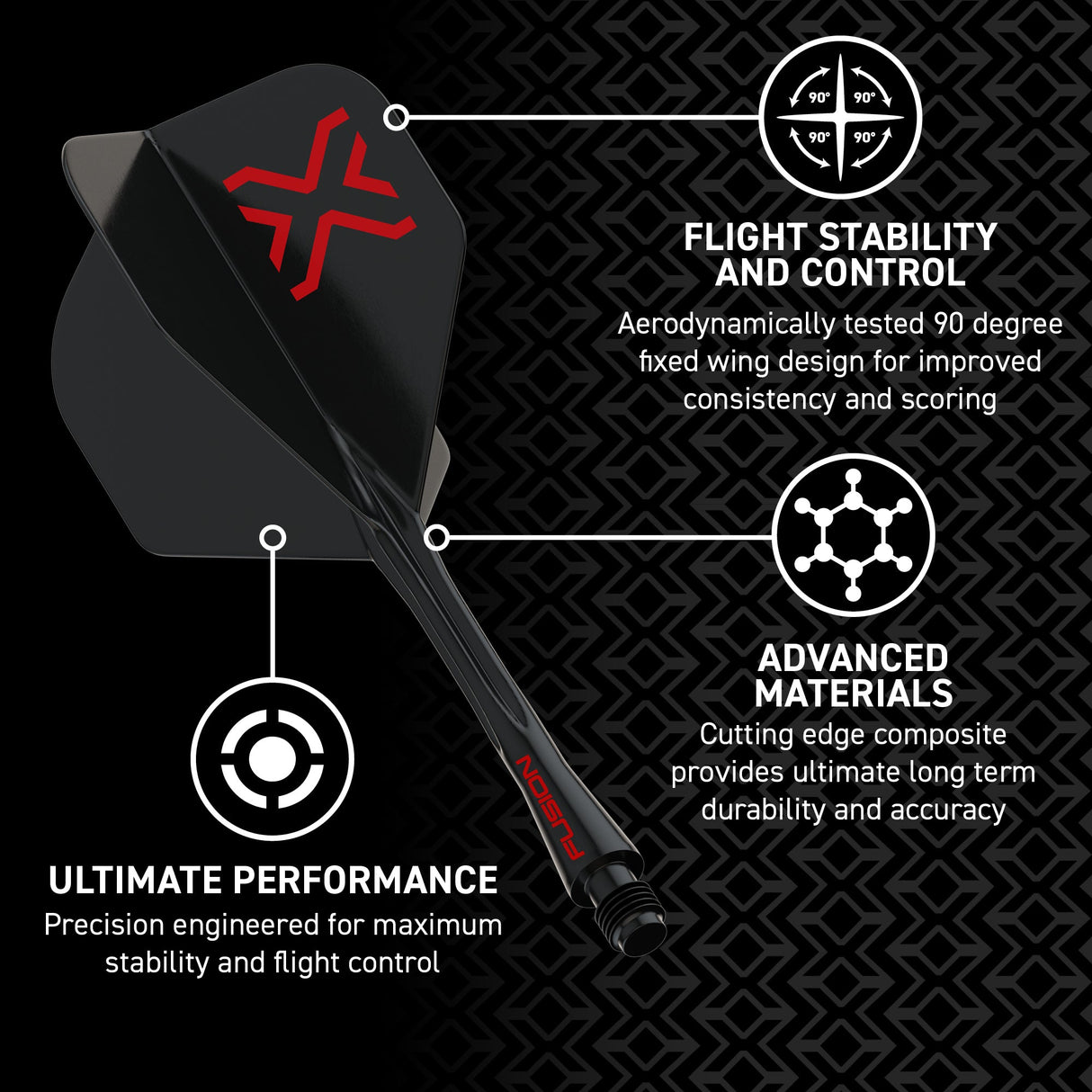 Winmau Blade X Fusion Integrated Flights & Shafts - view 14