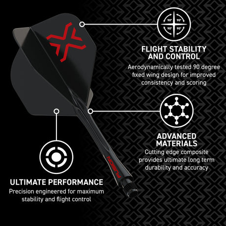 Winmau Blade X Fusion Integrated Flights & Shafts - view 14