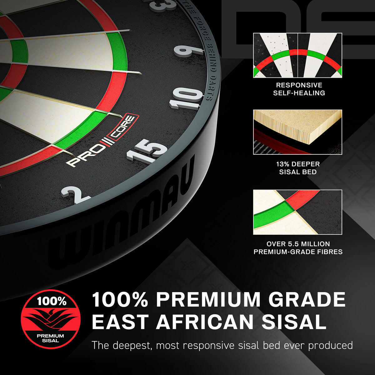 Winmau Blade X - Official PDC Dartboard - view 4
