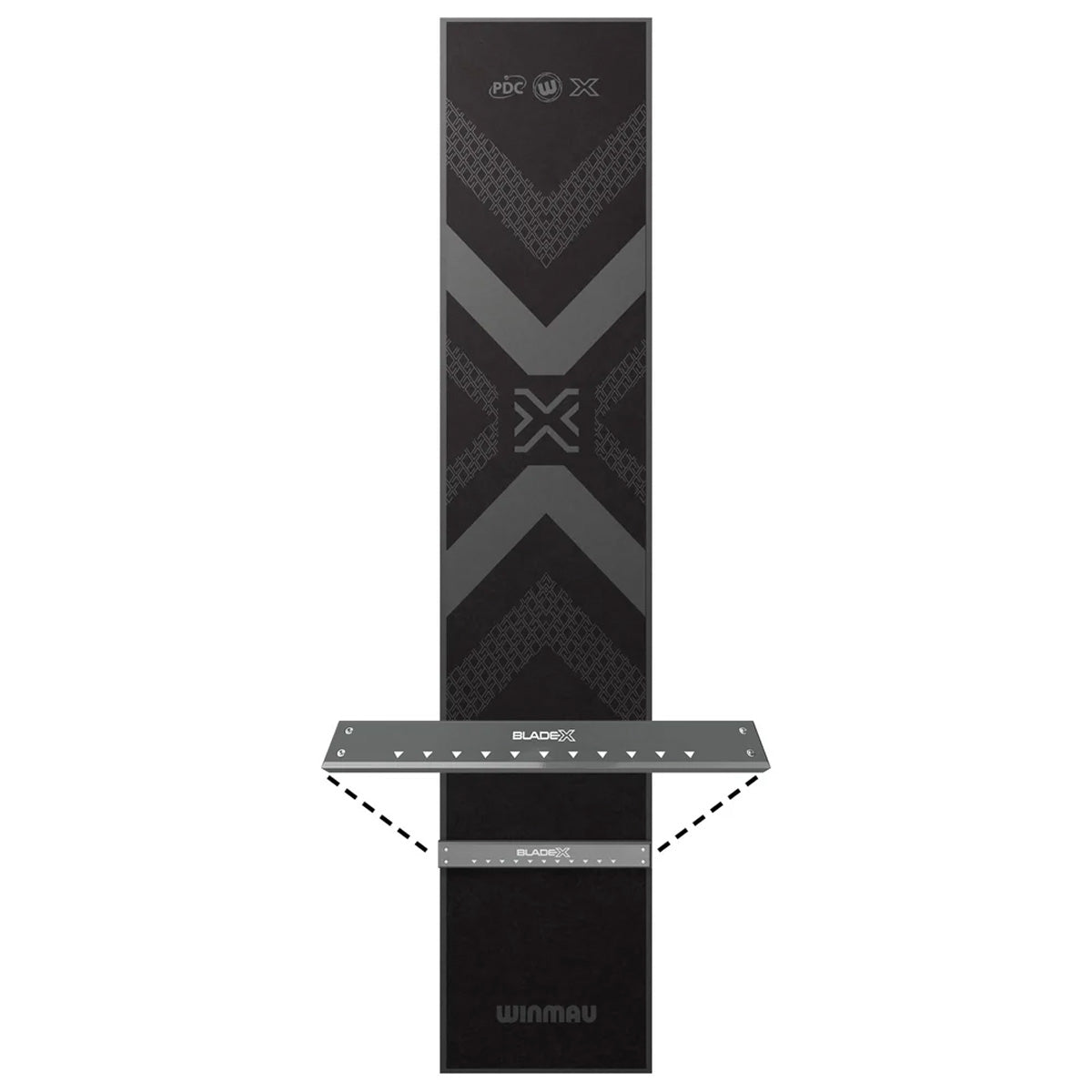 Winmau Blade X Pro Zone Soft Feel Dart Mat & Integrated Oche - view 4