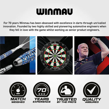 Winmau Blade X Pro Zone Soft Feel Dart Mat & Integrated Oche - view 6